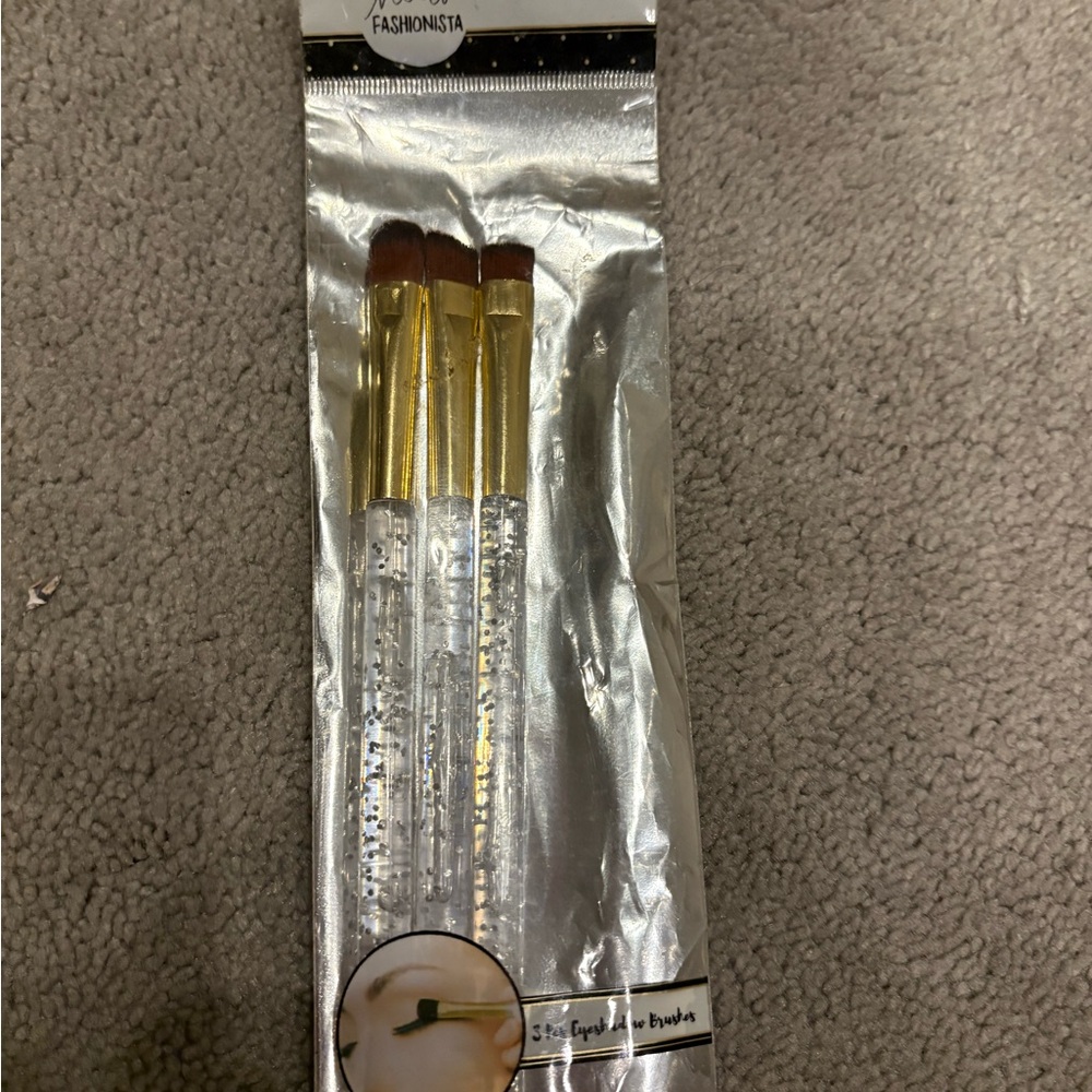 Gold and Silver Makeup Brush Set